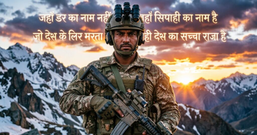 Army Shayari Attitude