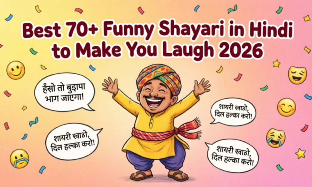 Best 70+ Funny Shayari in Hindi to Make You Laugh 2026